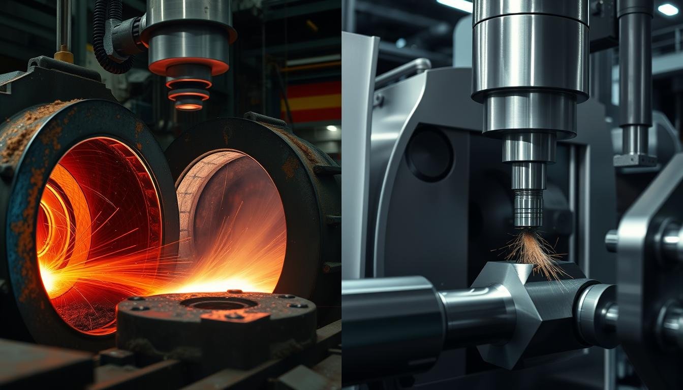 Comparison of steel forging and CNC machining processes