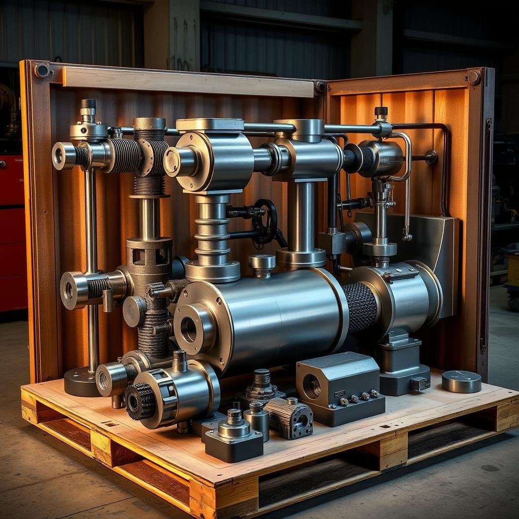 Completed forge tooling system ready for shipment