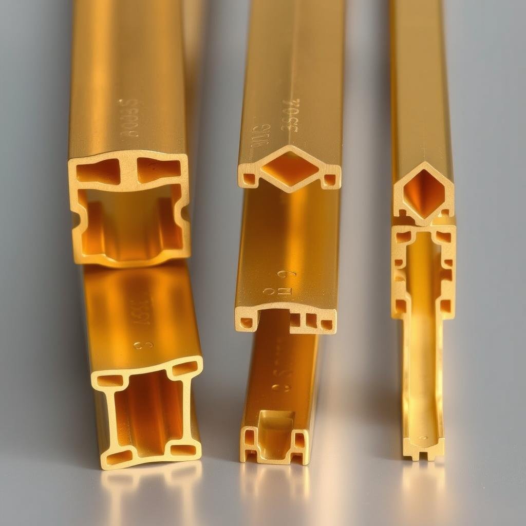 Complex custom brass extrusion profiles for specialized applications