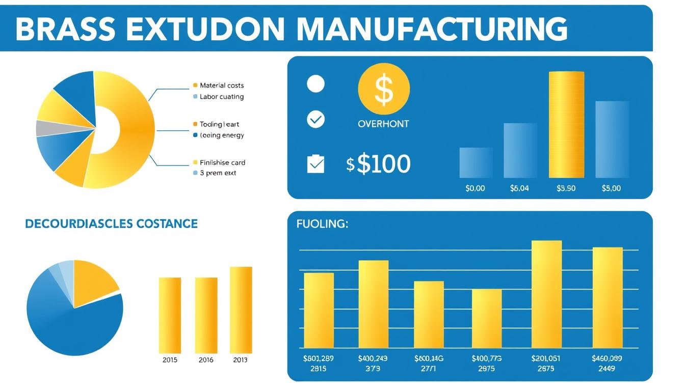 Cost analysis of brass extrusion manufacturing showing various factors