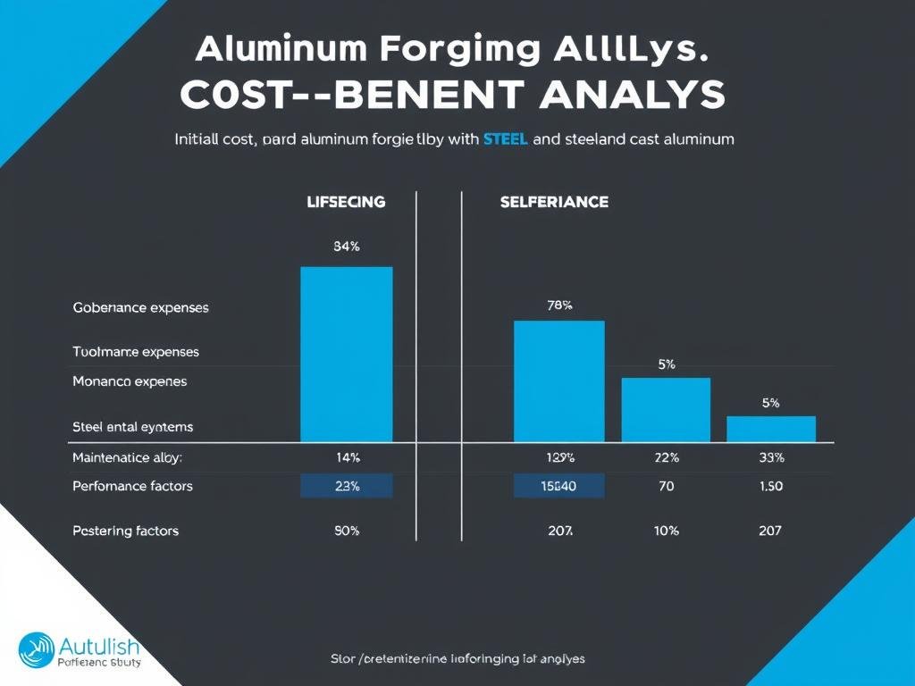 Cost-benefit analysis chart comparing aluminum forging alloys with alternative materials Cost-benefit analysis chart comparing aluminum forging alloys with alternative materials