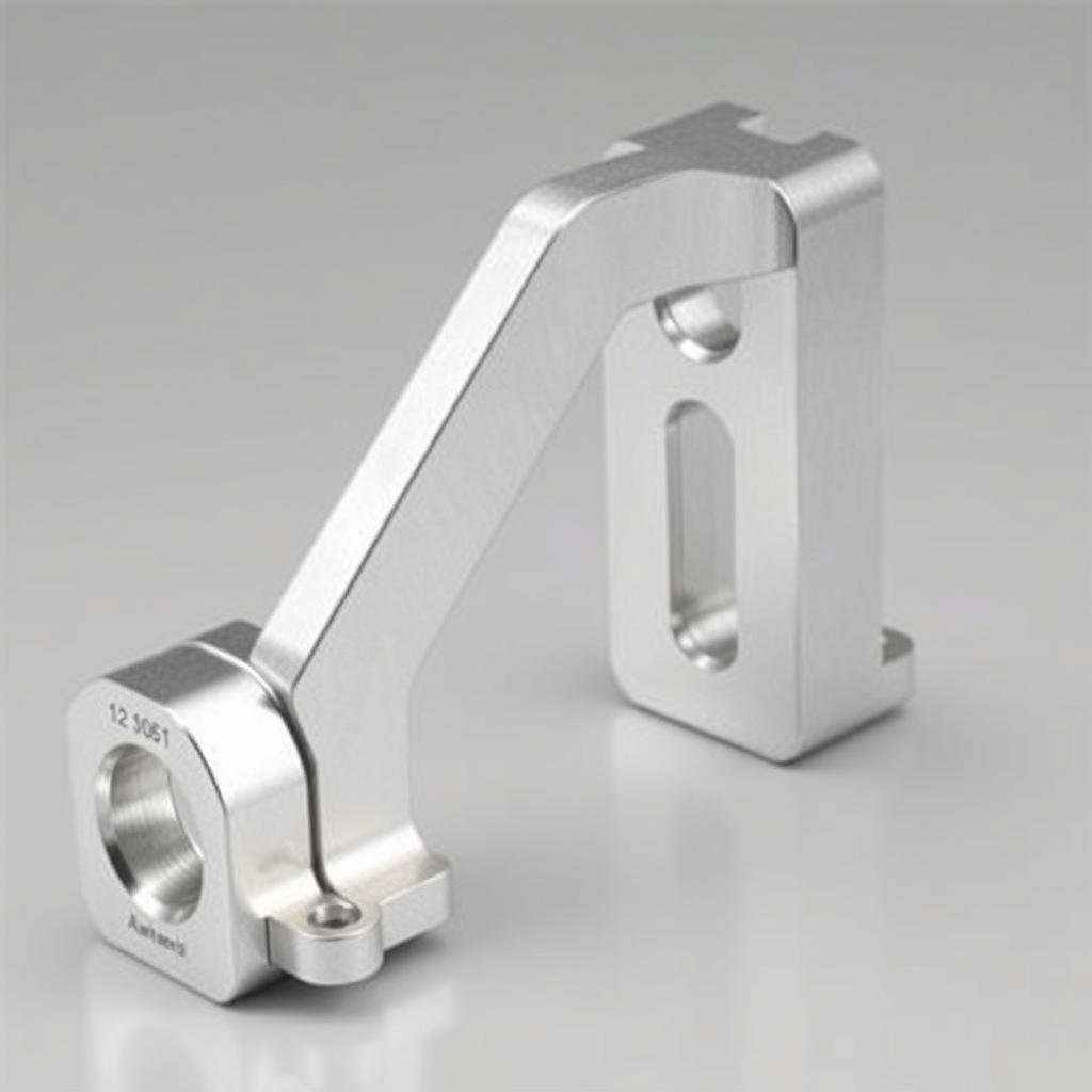 Defense equipment mounting bracket hot forged from aluminum