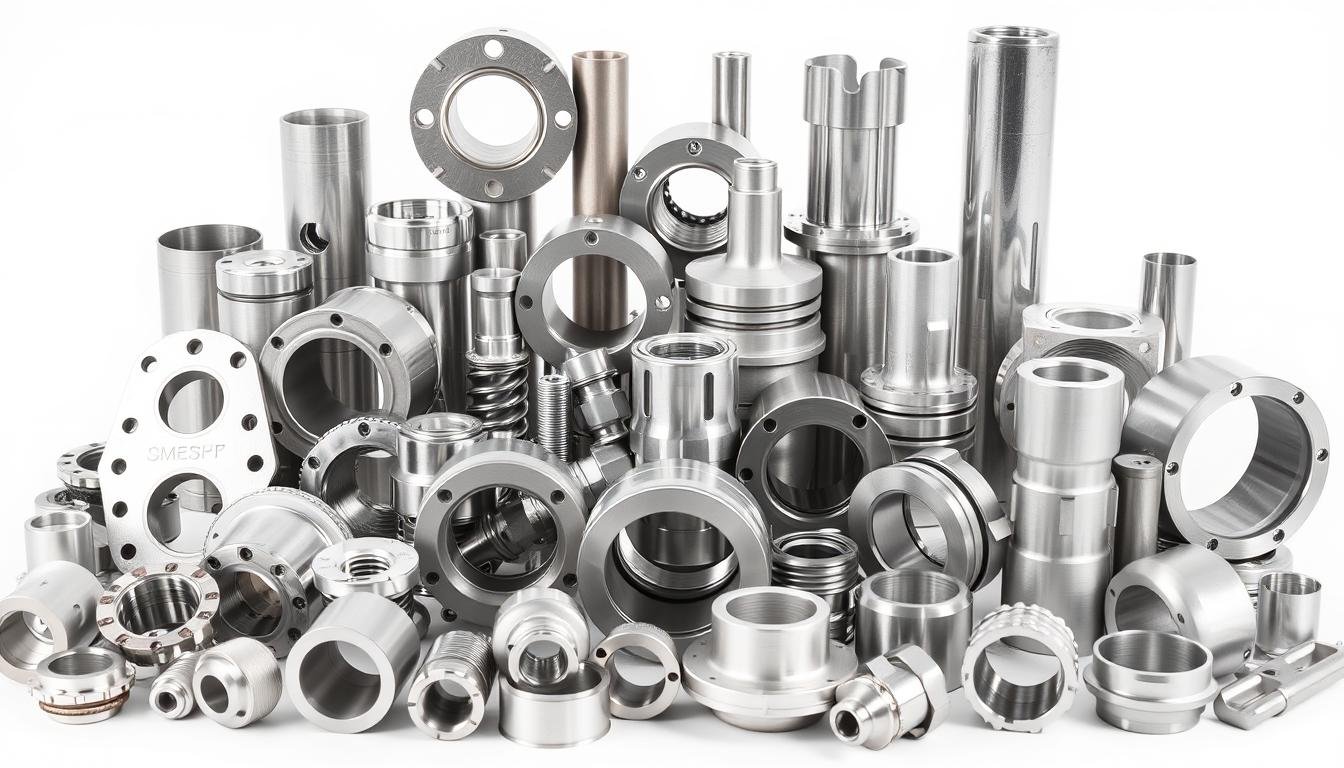 Diverse aluminum forged and machined components produced by MAIKONG for various industries