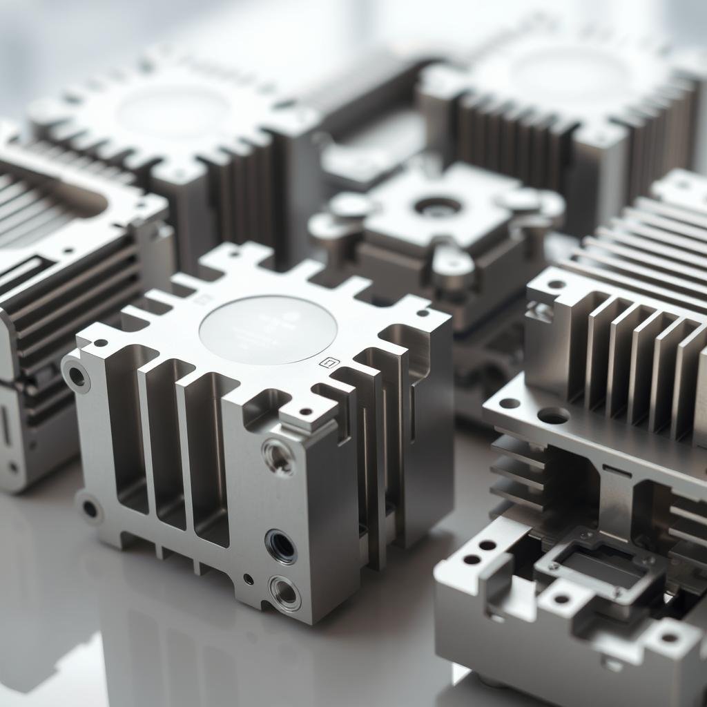 Electronic components made through billet machining