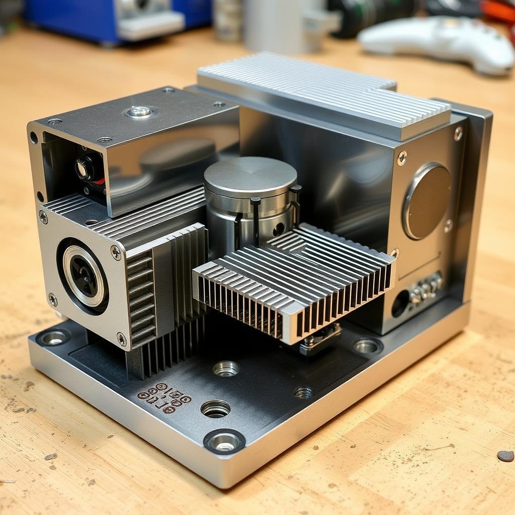 Electronic enclosures and heat sinks made from billet aluminum