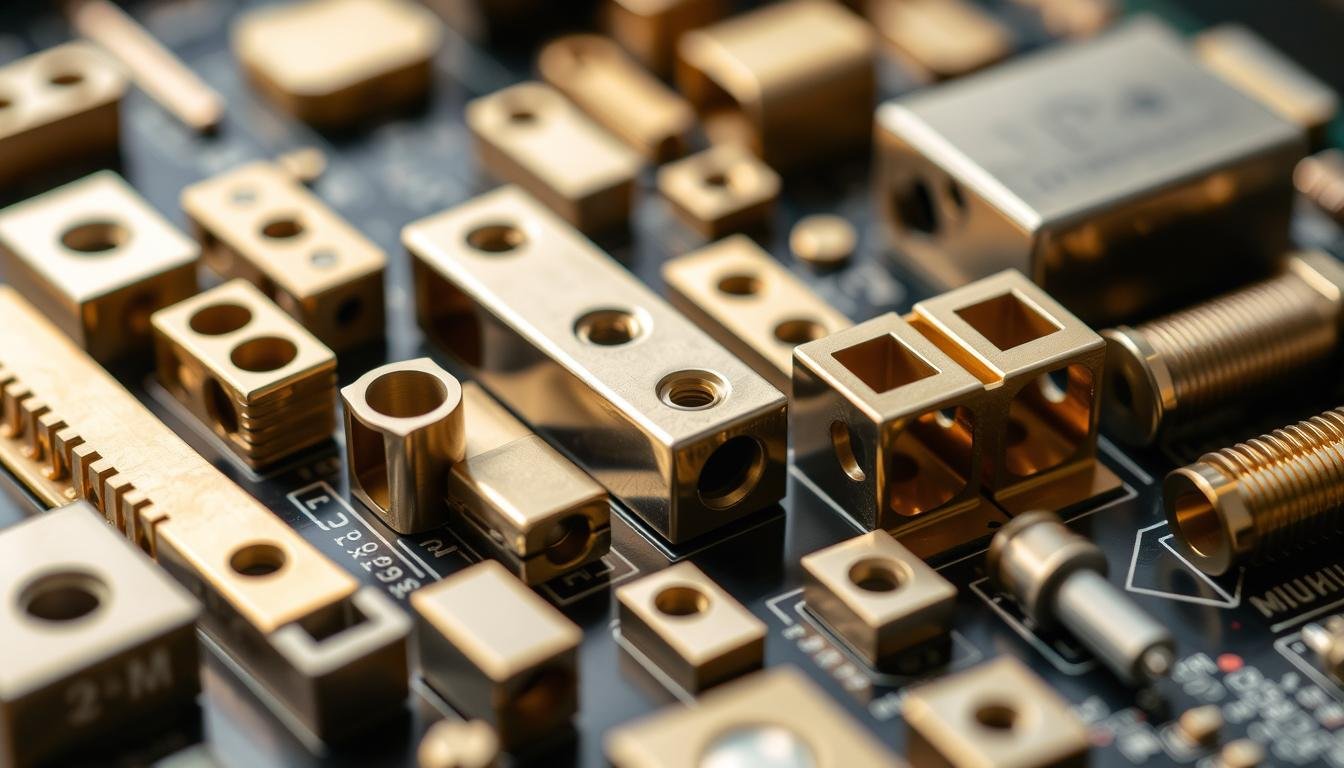 Extruded brass electrical components manufactured by MAIKONG