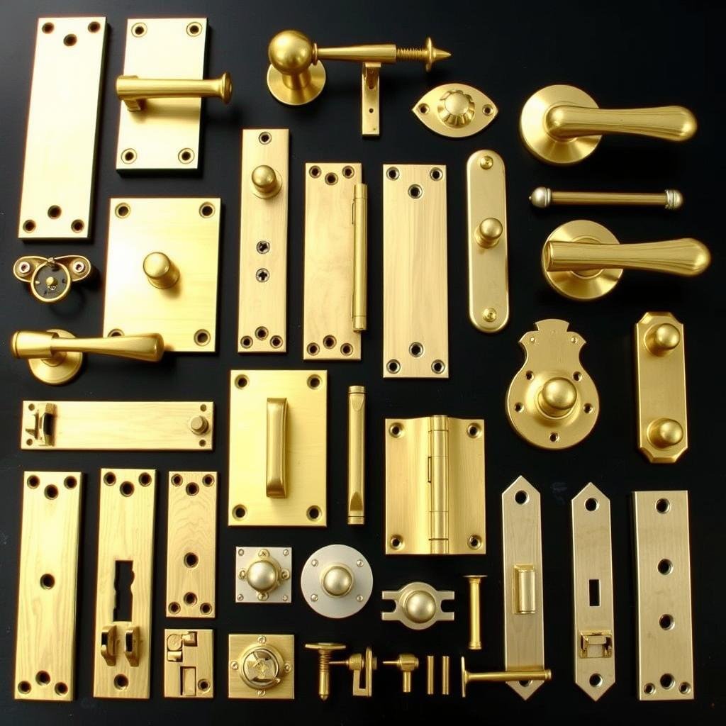 Extruded brass hardware and fittings