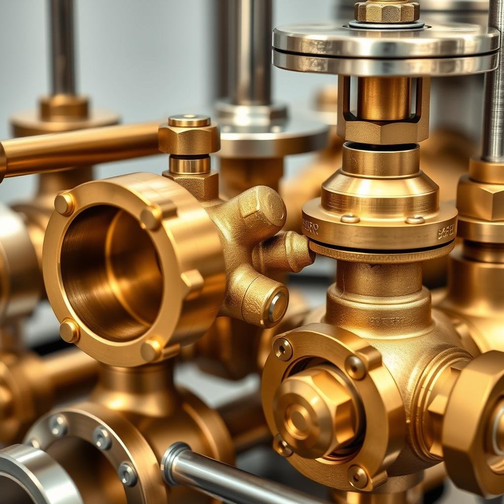 Extruded brass valves and control components