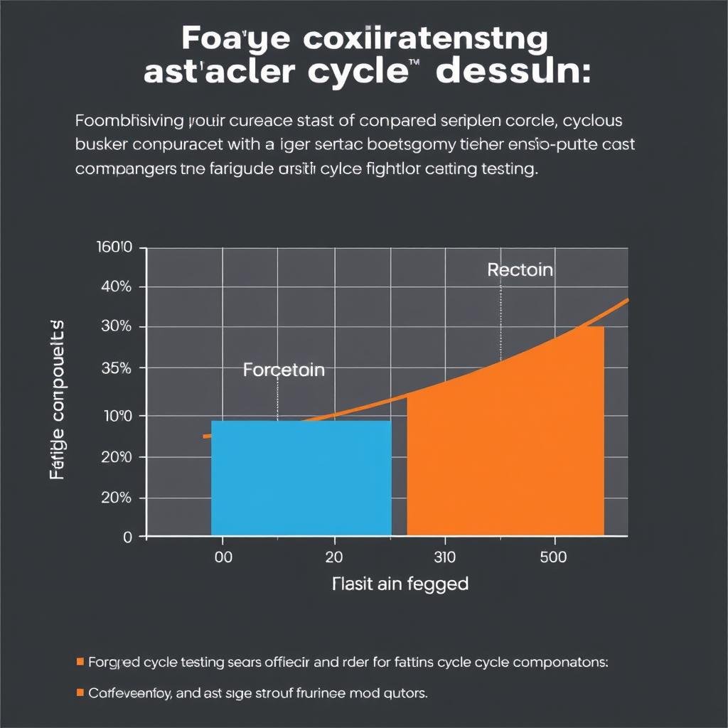Fatigue testing results showing metal forge component durability