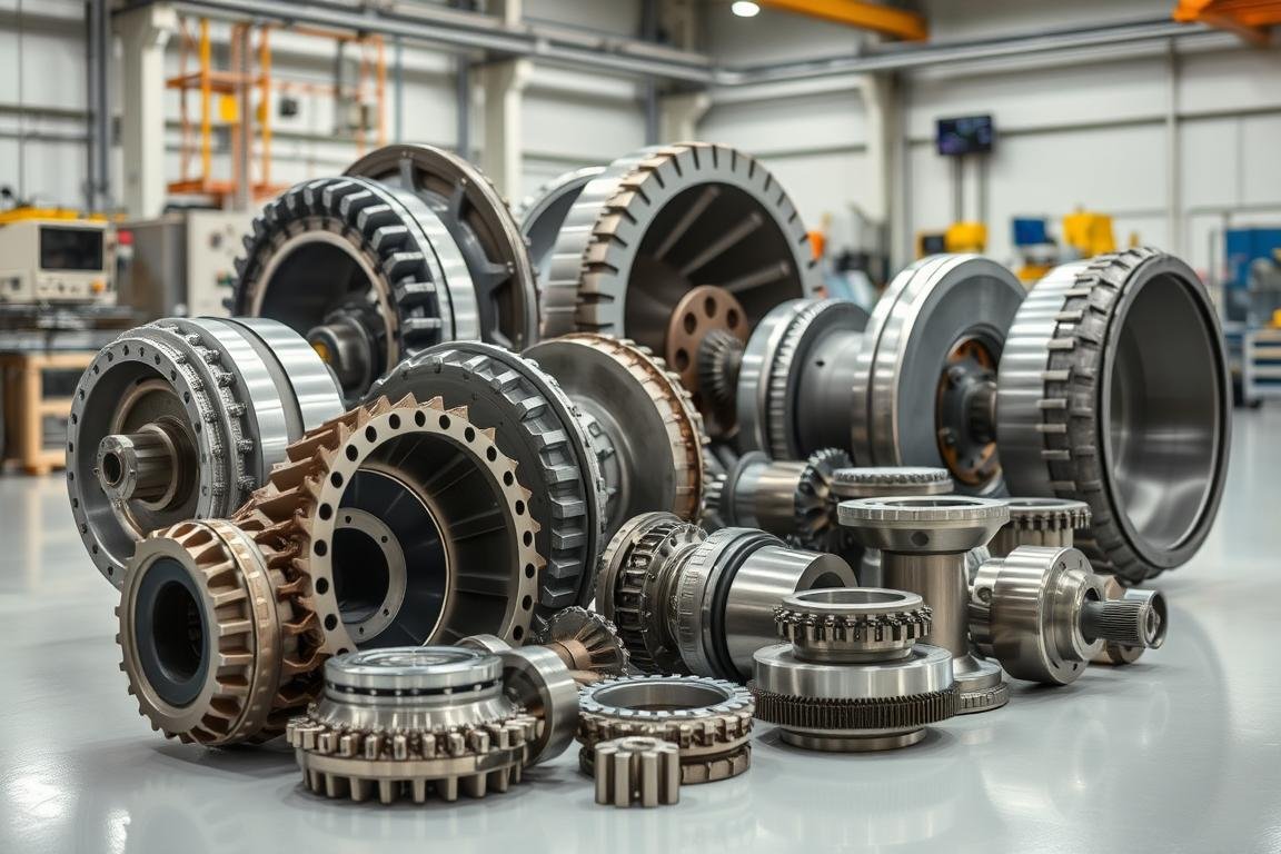 Forged aerospace components including landing gear parts