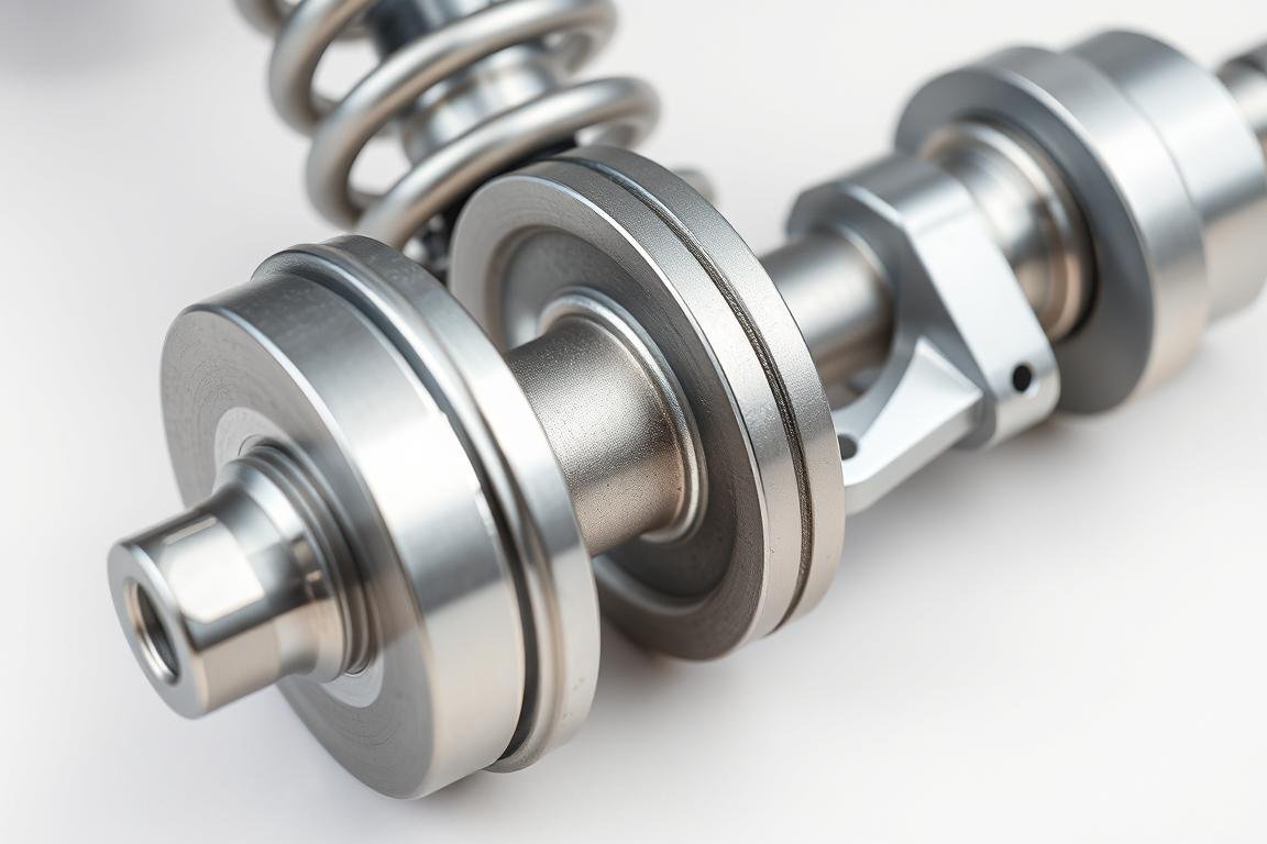 Forged aluminum automotive suspension component showing optimized grain structure