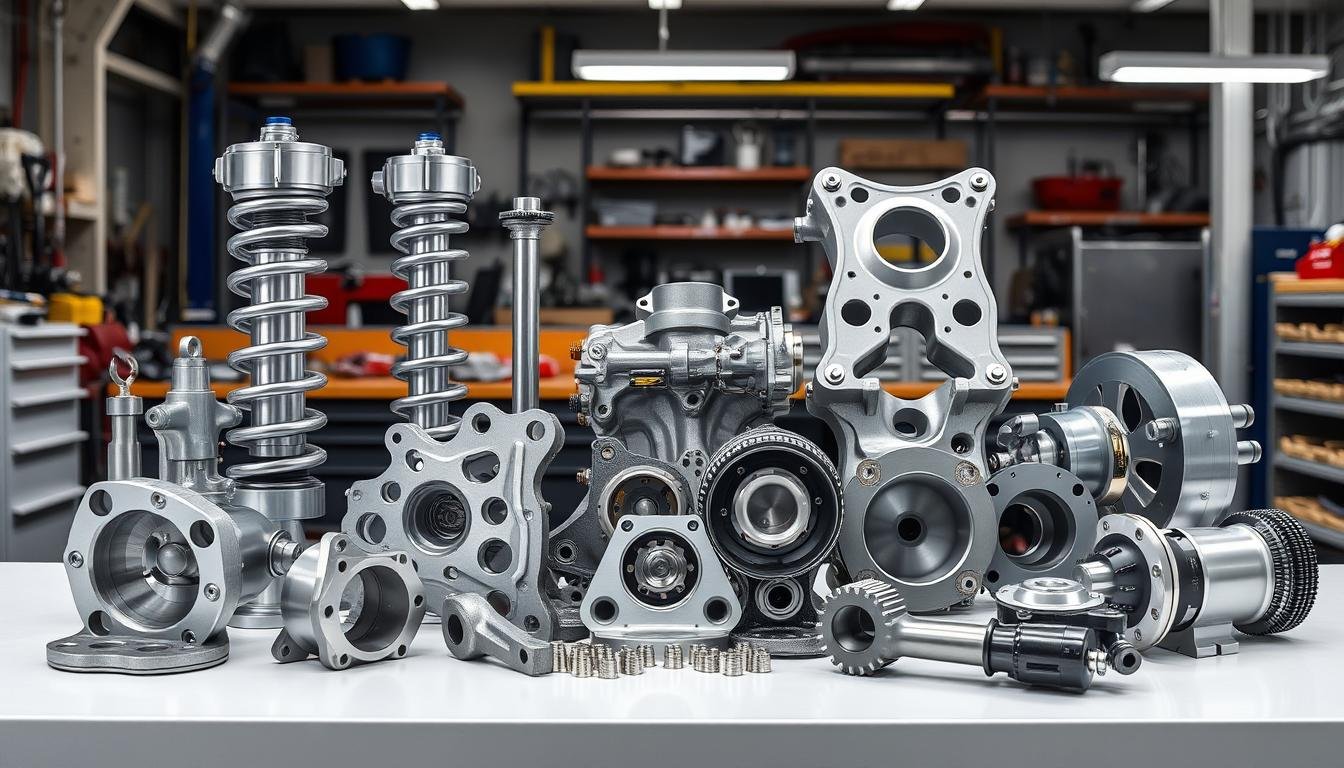Forged aluminum components in automotive application showing Benefits of Forged Aluminum