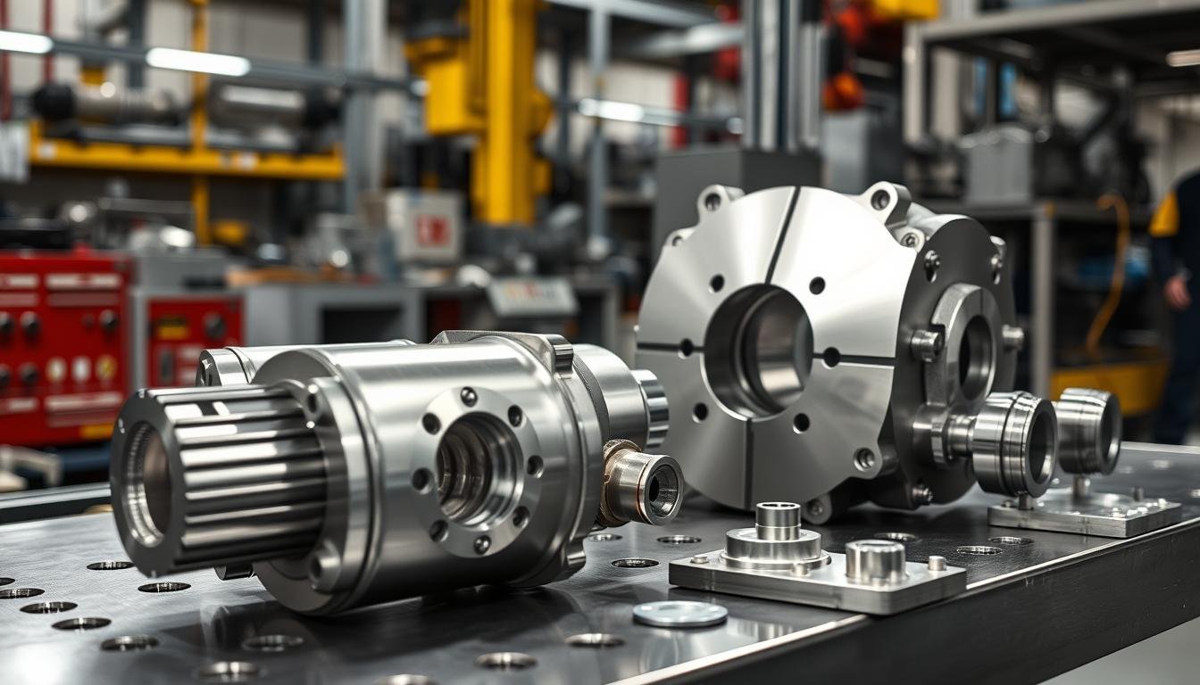 Forged aluminum components showing Benefits of Forged Aluminum in aerospace application