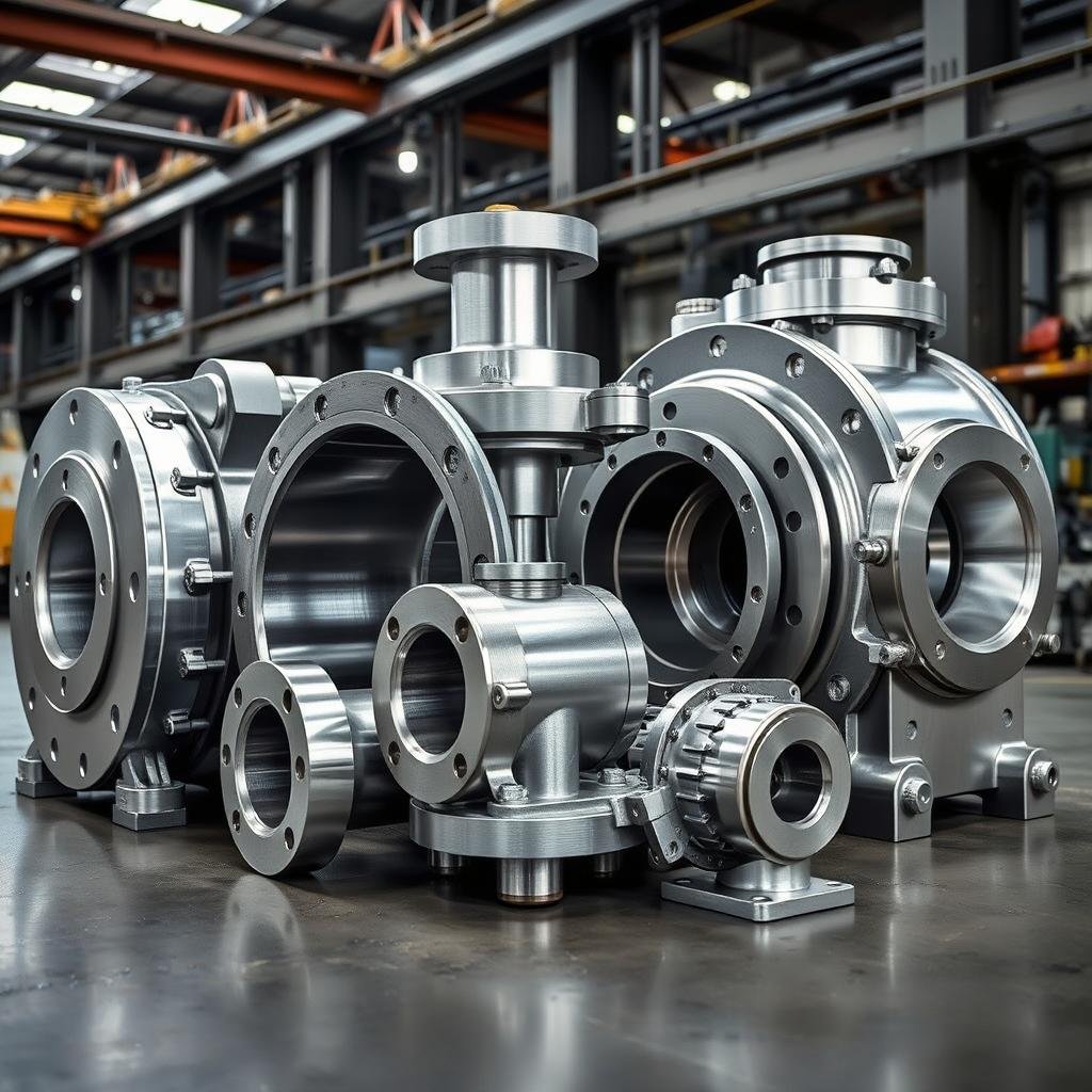 Forged aluminum industrial equipment components