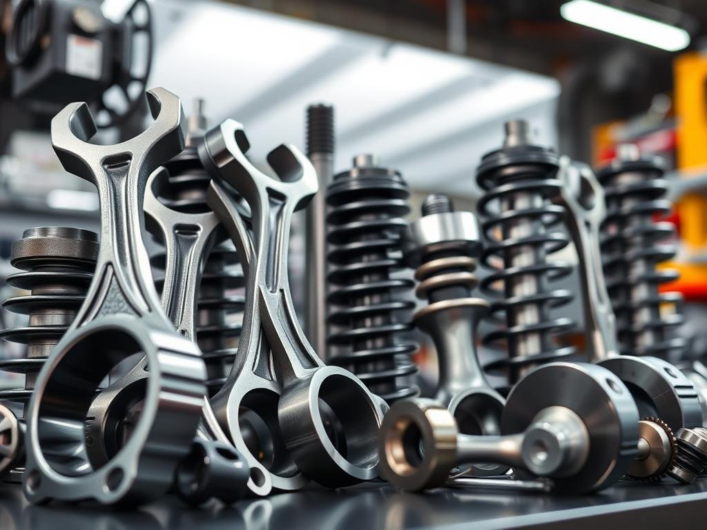 Forged automotive components manufactured with sustainable procedures
