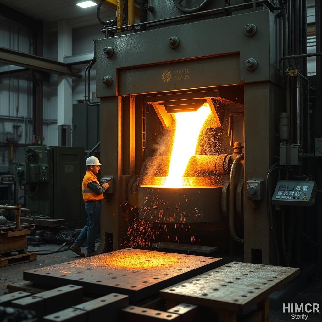 Forging process at MAIKONG aluminum forging factory