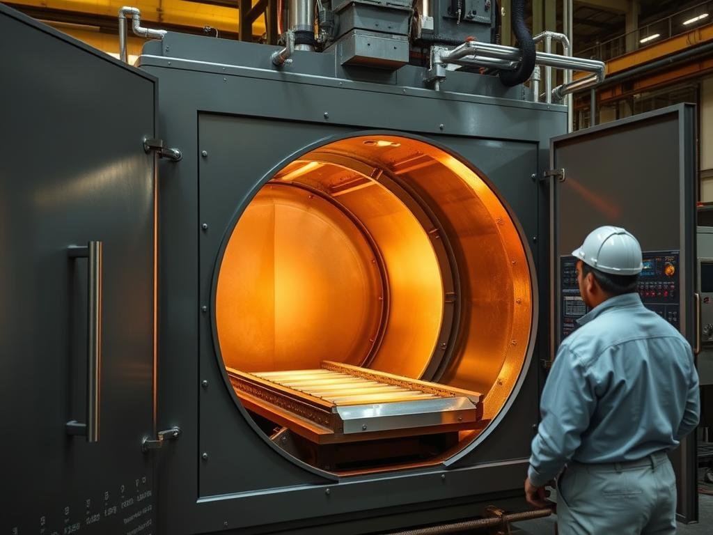 Heat treatment furnace for aluminum forged alloys