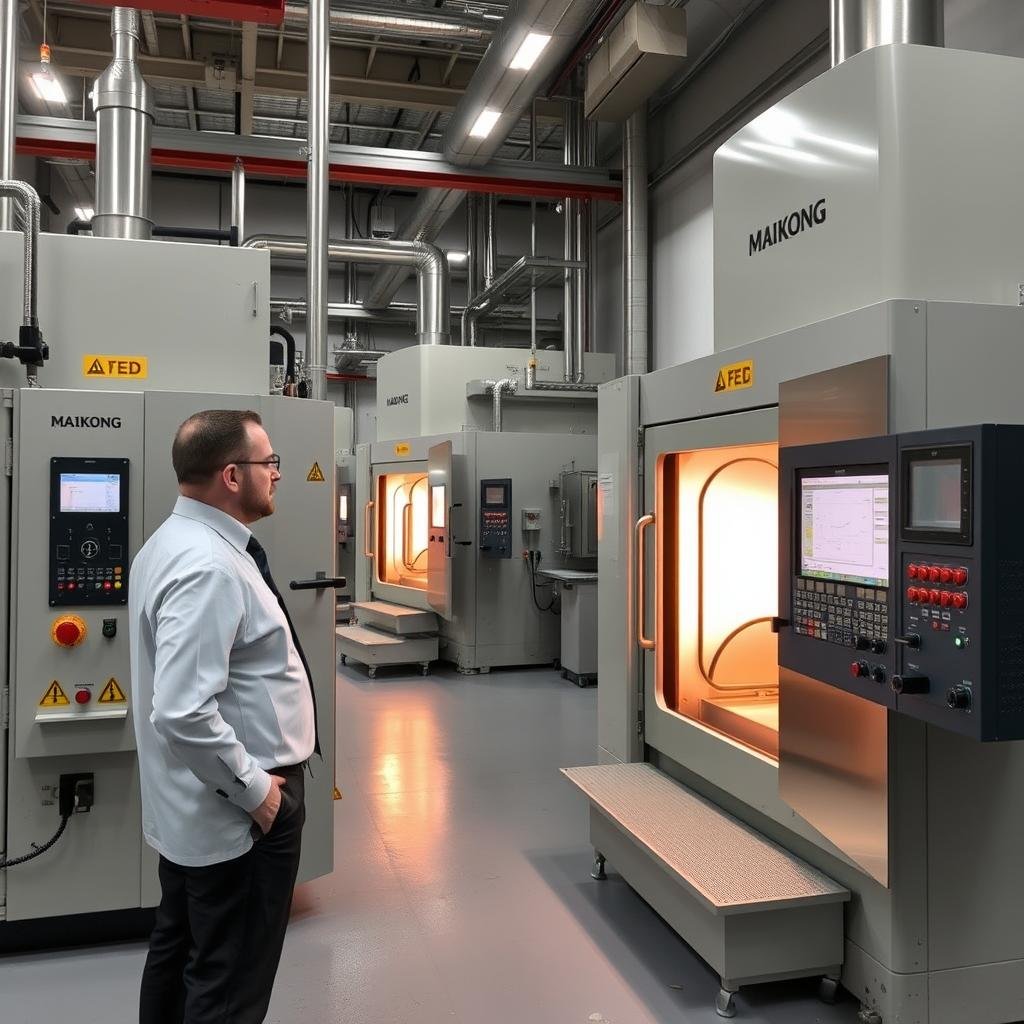 Heat treatment furnaces for aluminum forgings at MAIKONG facility