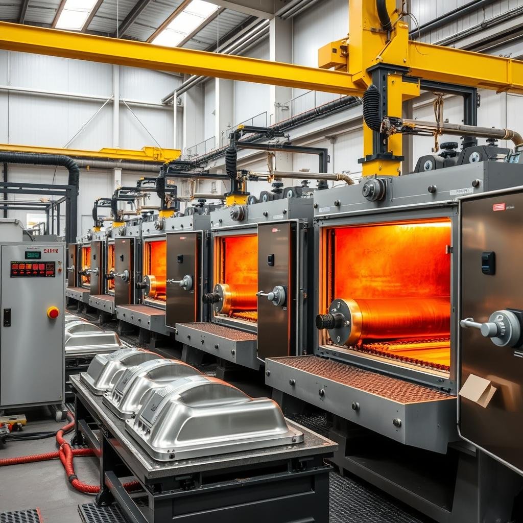 Heat treatment furnaces for aluminum forgings