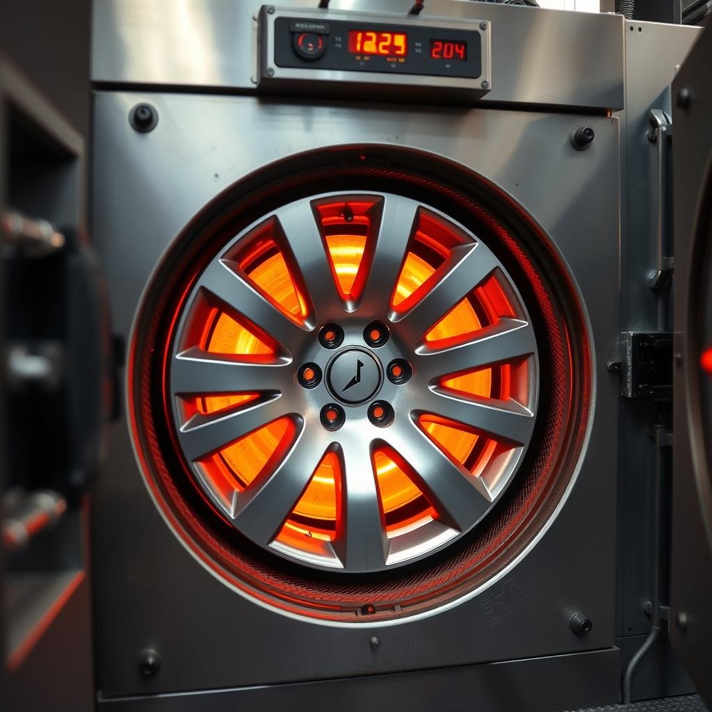 Heat treatment process for aluminium forged wheels Heat treatment process for aluminium forged wheels