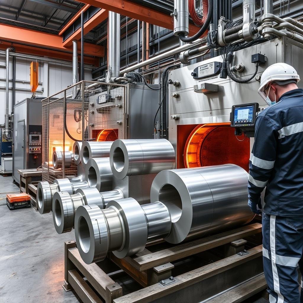 Heat treatment process for aluminum forged components Heat treatment process for aluminum forged components