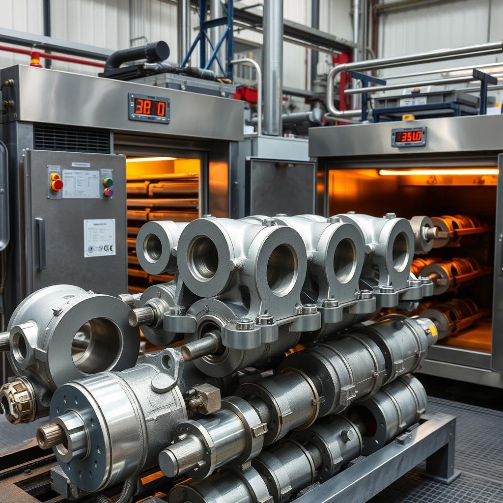 Heat treatment process for aluminum forged components