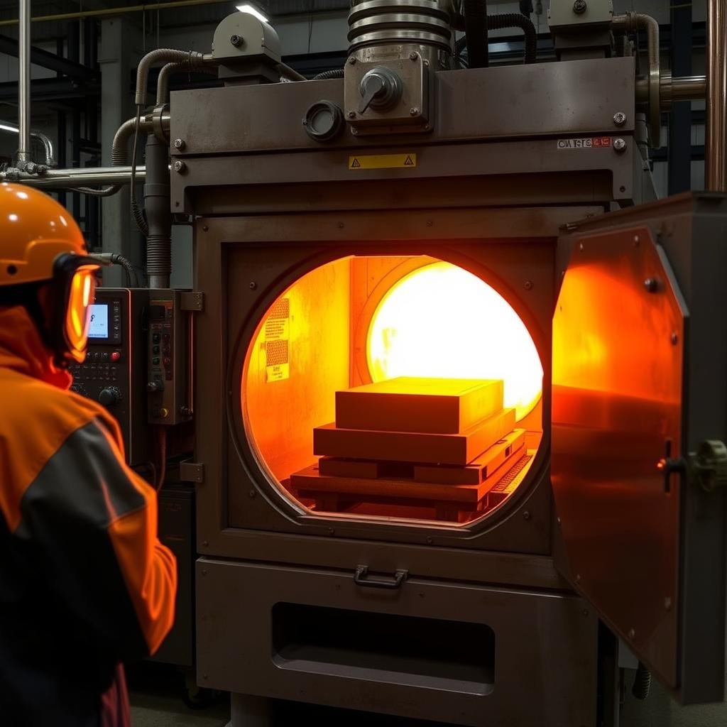 Heat treatment process for metal forged parts