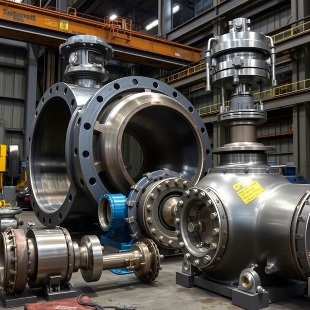 Heavy-duty energy sector components produced through MAIKONG's metal forge operations