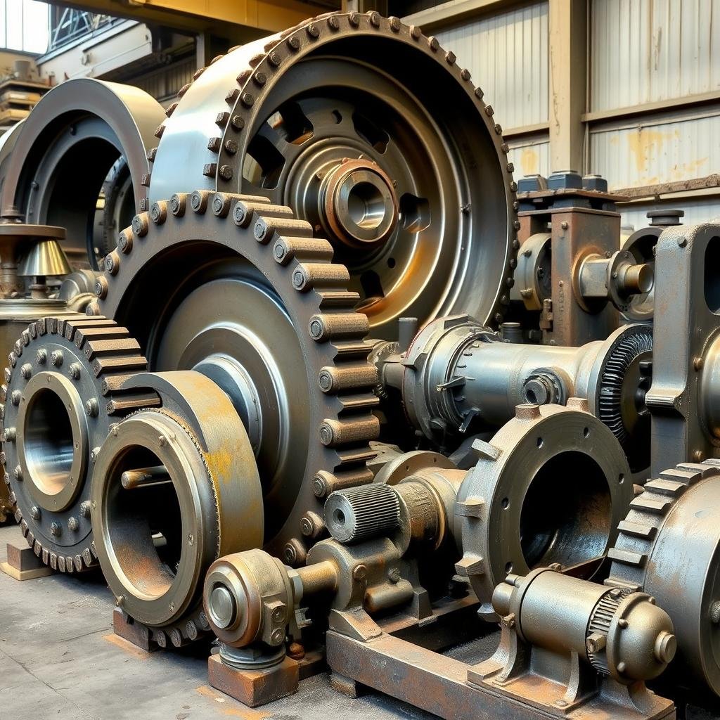 Heavy-duty steel forged components for industrial machinery and equipment