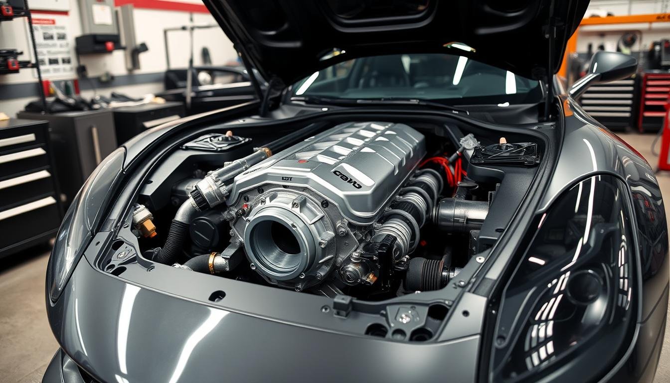 High-performance vehicle with forged aluminum engine block High-performance vehicle with forged aluminum engine block