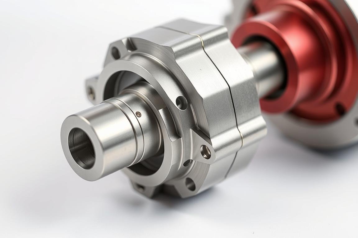 High-precision billet machined aluminum component with complex features