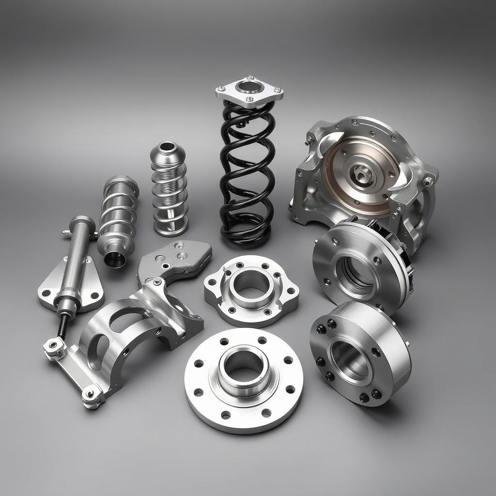 Hot forged aluminum automotive components