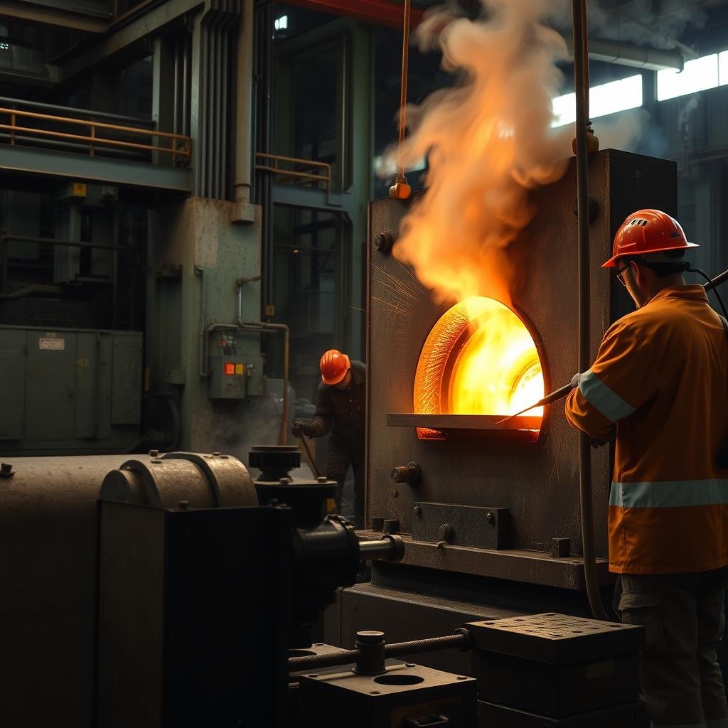 Hot forging process for aluminum at MAIKONG facility