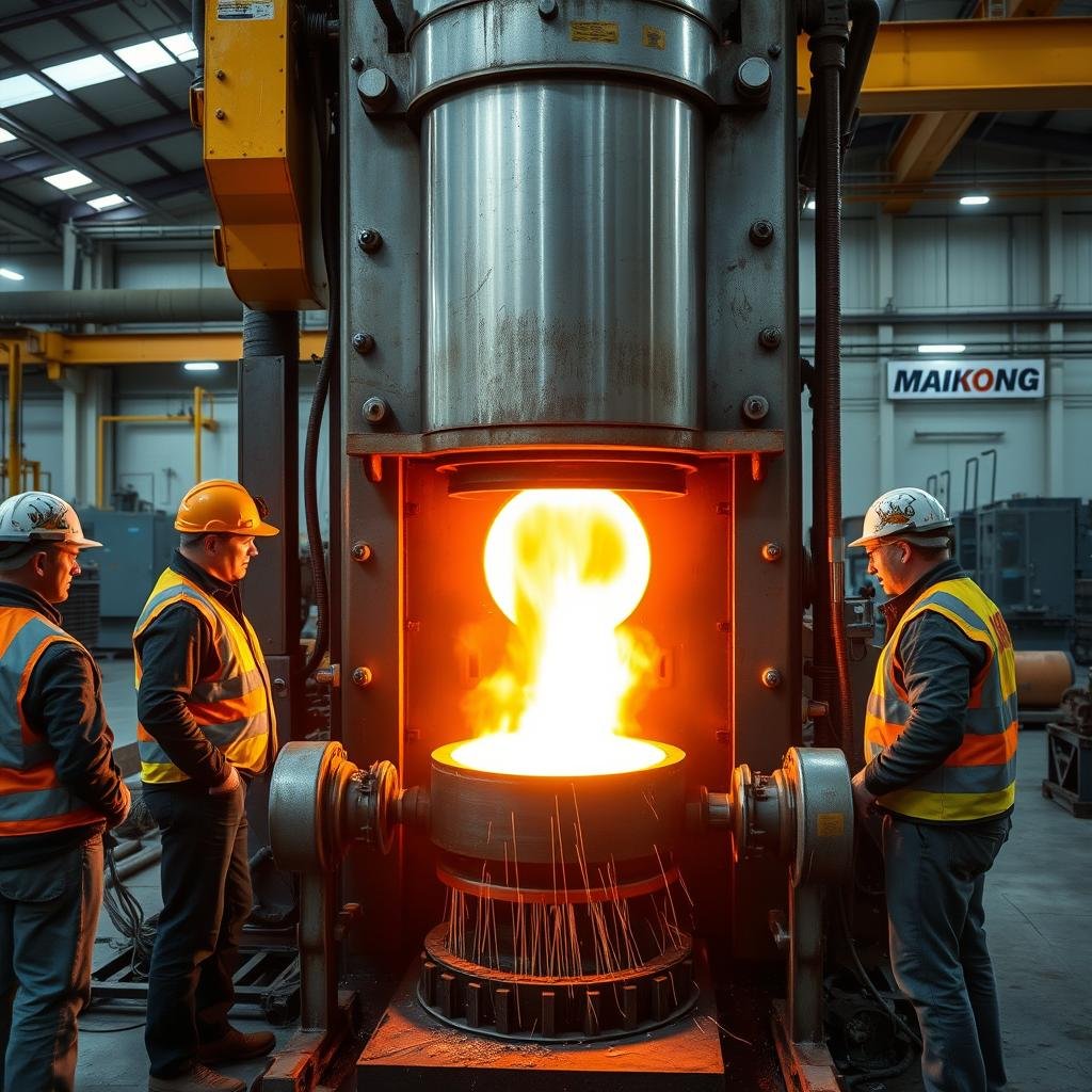 Hot forging process for aluminum components at MAIKONG