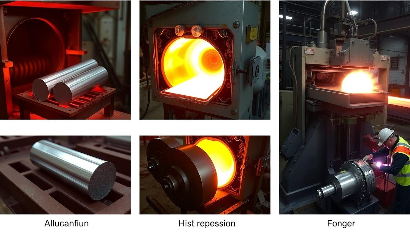 Hot forging process of aluminum components at MAIKONG