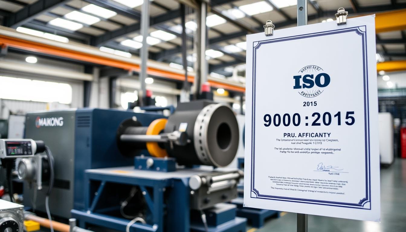 ISO 9001 certification for aluminum forging & machining and 9001 processes at MAIKONG facility