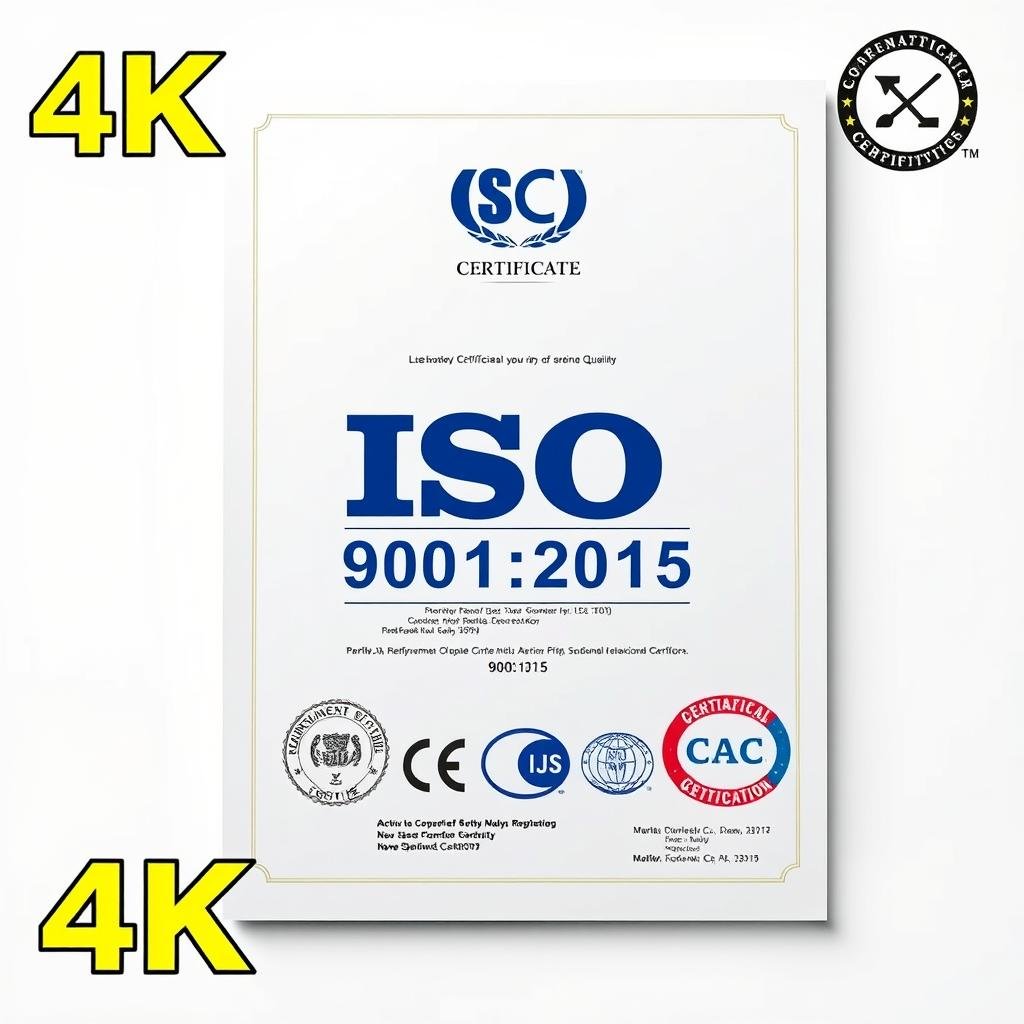 ISO 9001:2015 certification badge