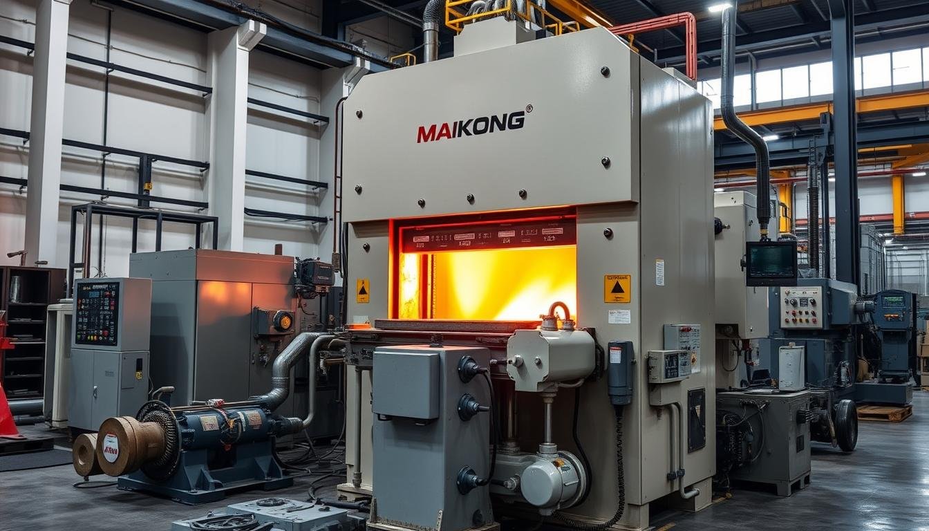 Industrial Forging Press in operation at MAIKONG manufacturing facility