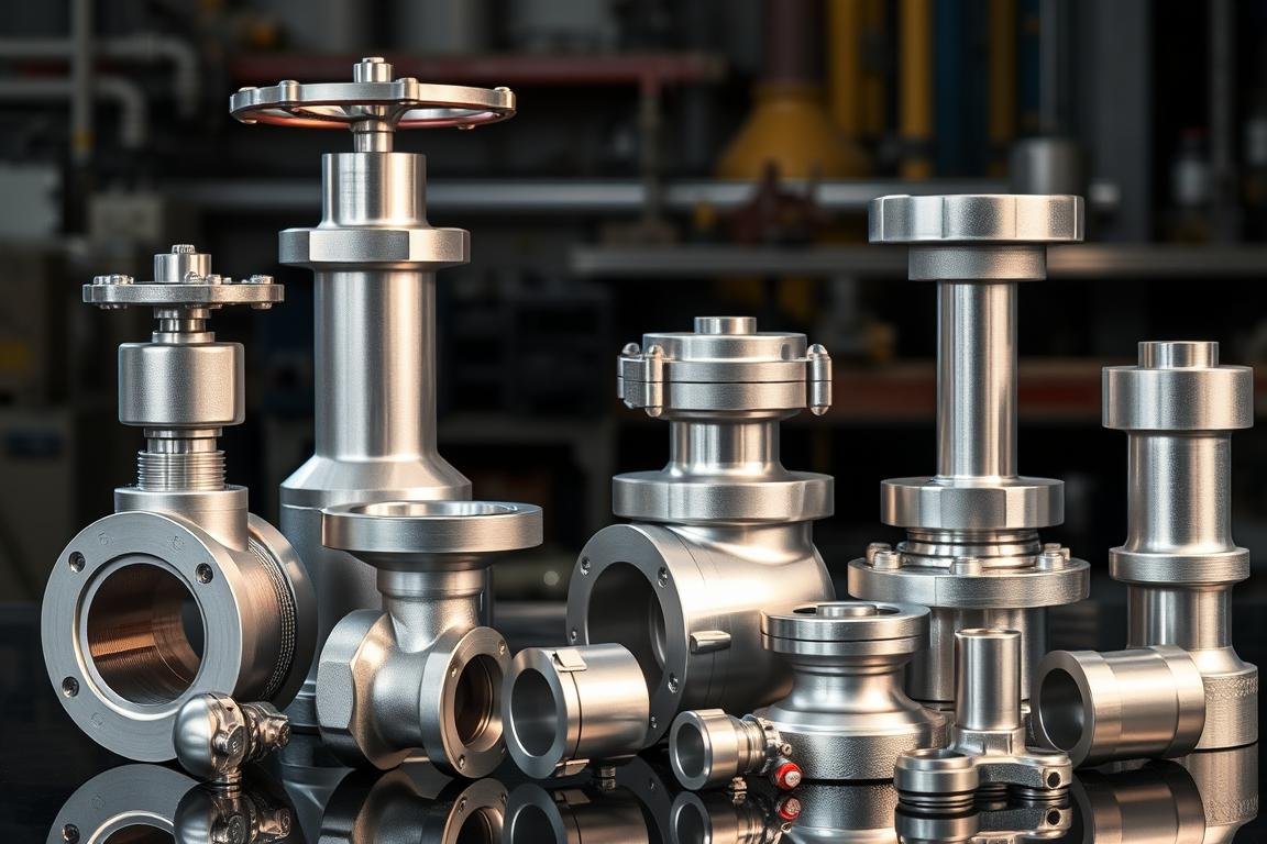 Industrial aluminum forged components for energy and manufacturing applications