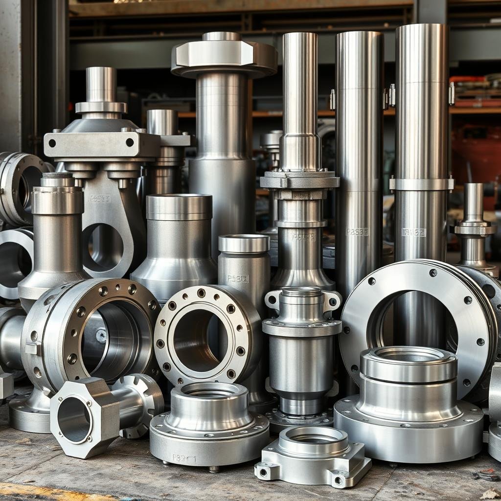 Industrial aluminum forged components for heavy machinery