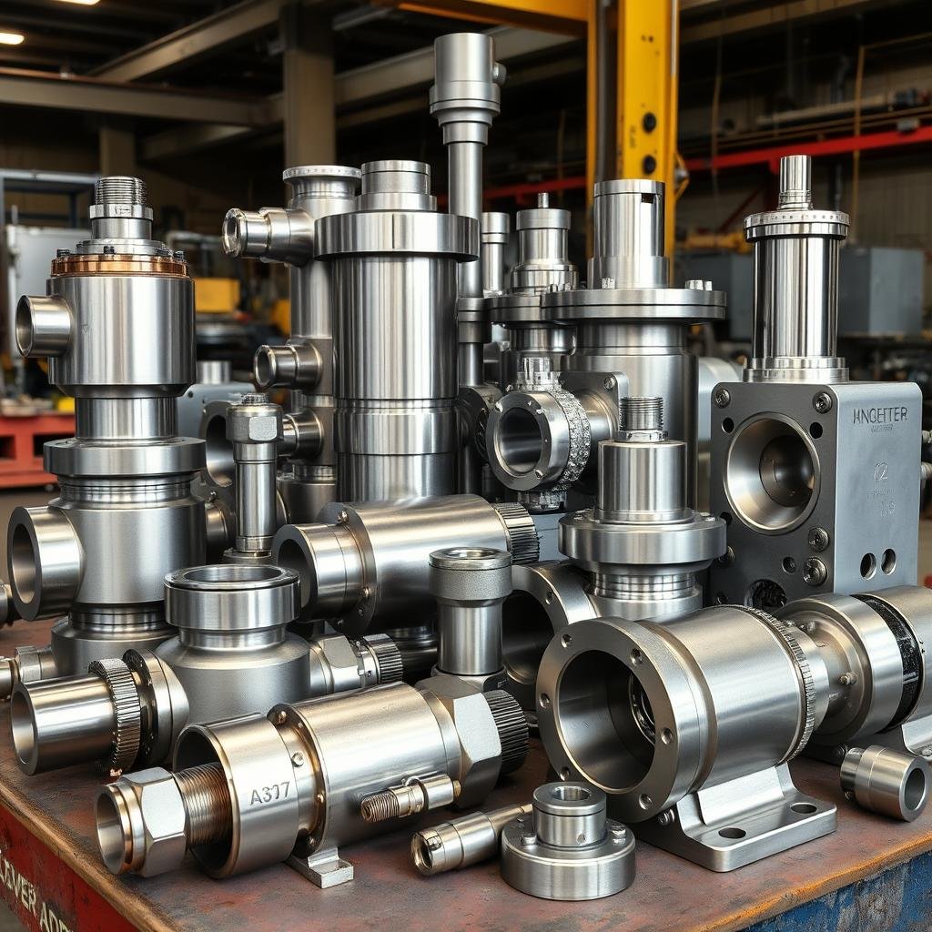 Industrial billet machined components