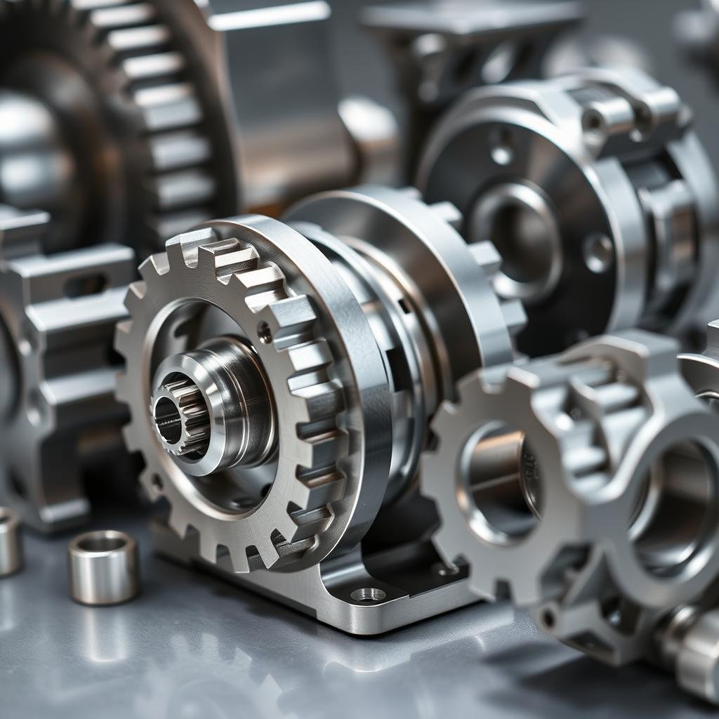 Industrial components created through billet machining