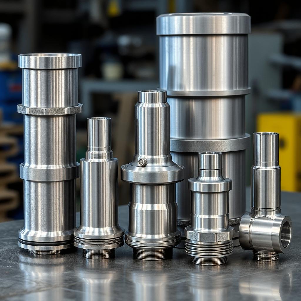 Industrial machinery components made through billet machining
