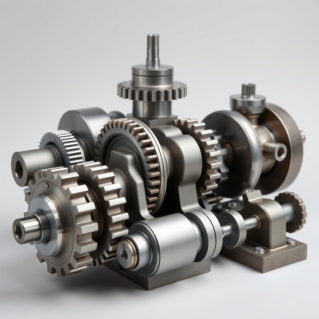 Industrial machinery components with optimized grain flow