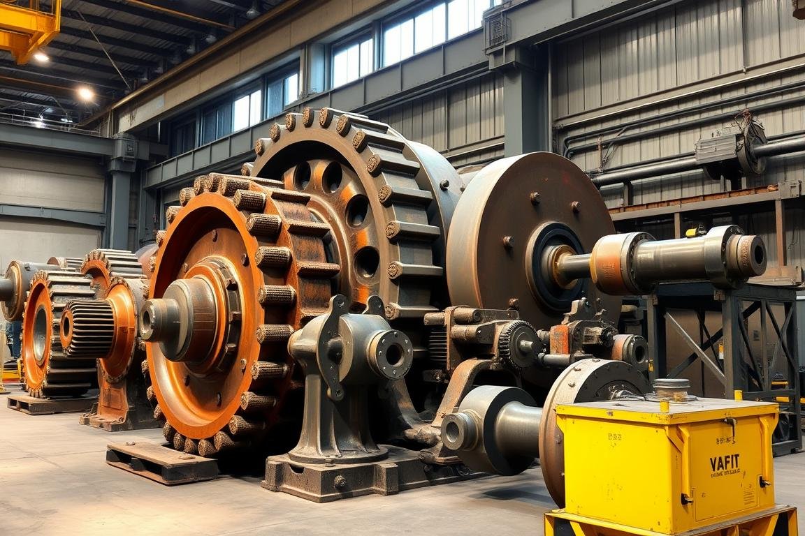 Large forged components for industrial machinery and equipment