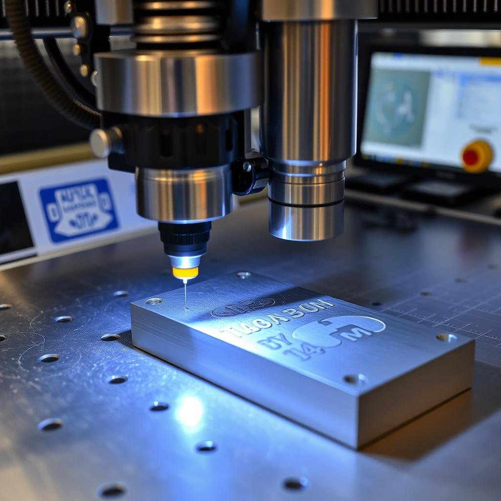 Laser engraving on aluminum forged parts