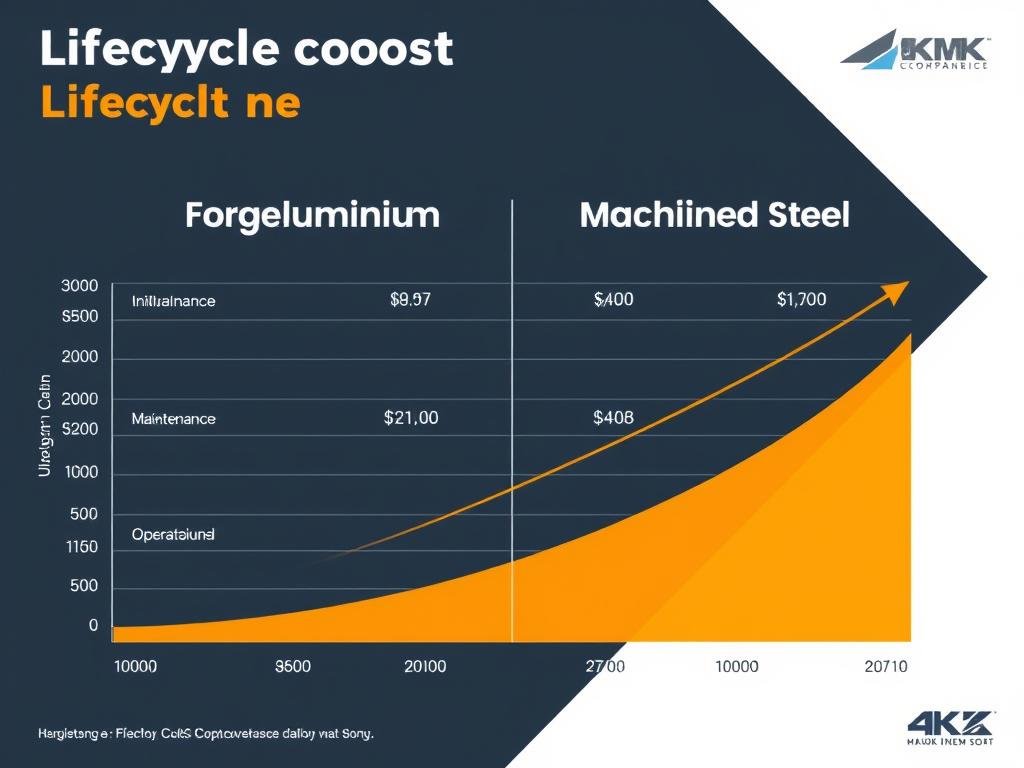 Lifecycle cost comparison chart showing total ownership costs over time Lifecycle cost comparison chart showing total ownership costs over time