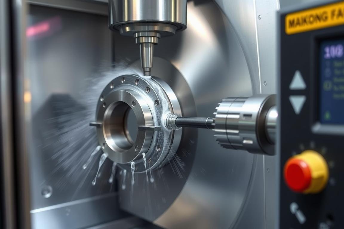 MAIKONG FACTORY CNC turning operation producing precision metal components