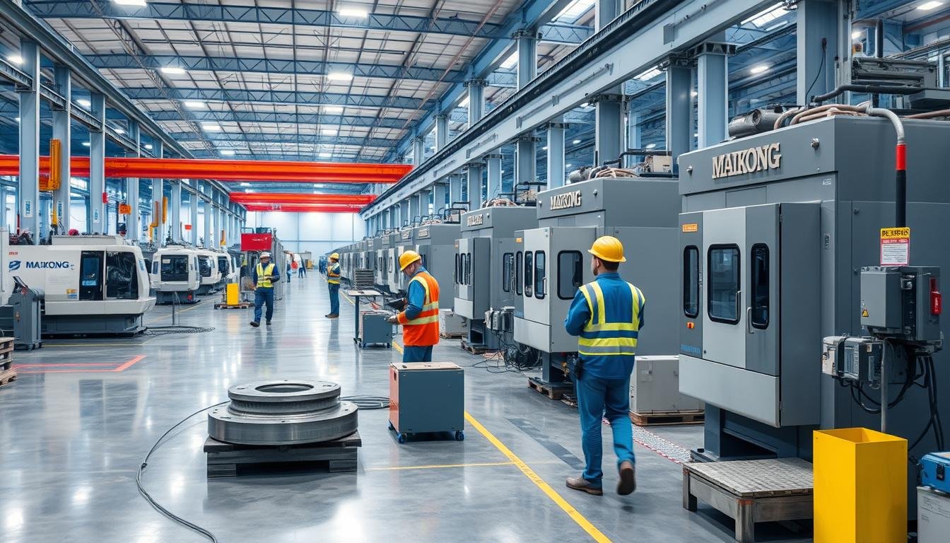 MAIKONG Factory CNC Metal Forging Services facility showing advanced equipment and production floor