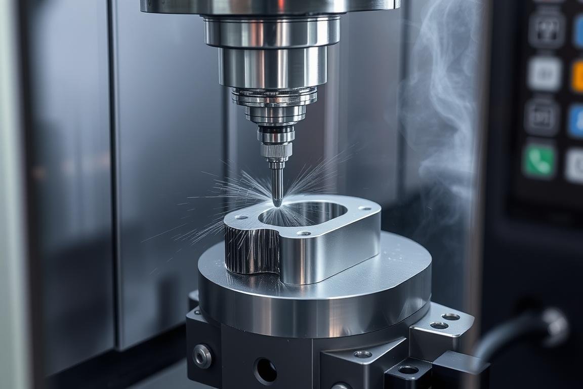 MAIKONG Factory CNC milling process showing multi-axis capabilities MAIKONG Factory CNC milling process showing multi-axis capabilities